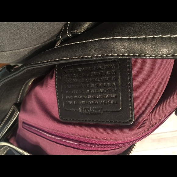 Coach purse black leather - Picture 6 of 8